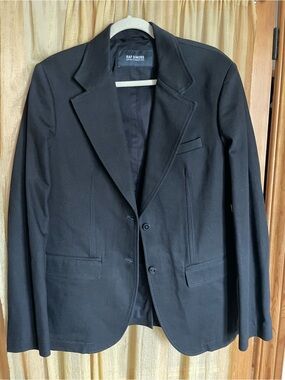 Raf Simons slim denim blazer size 44 black Spring summer 2023